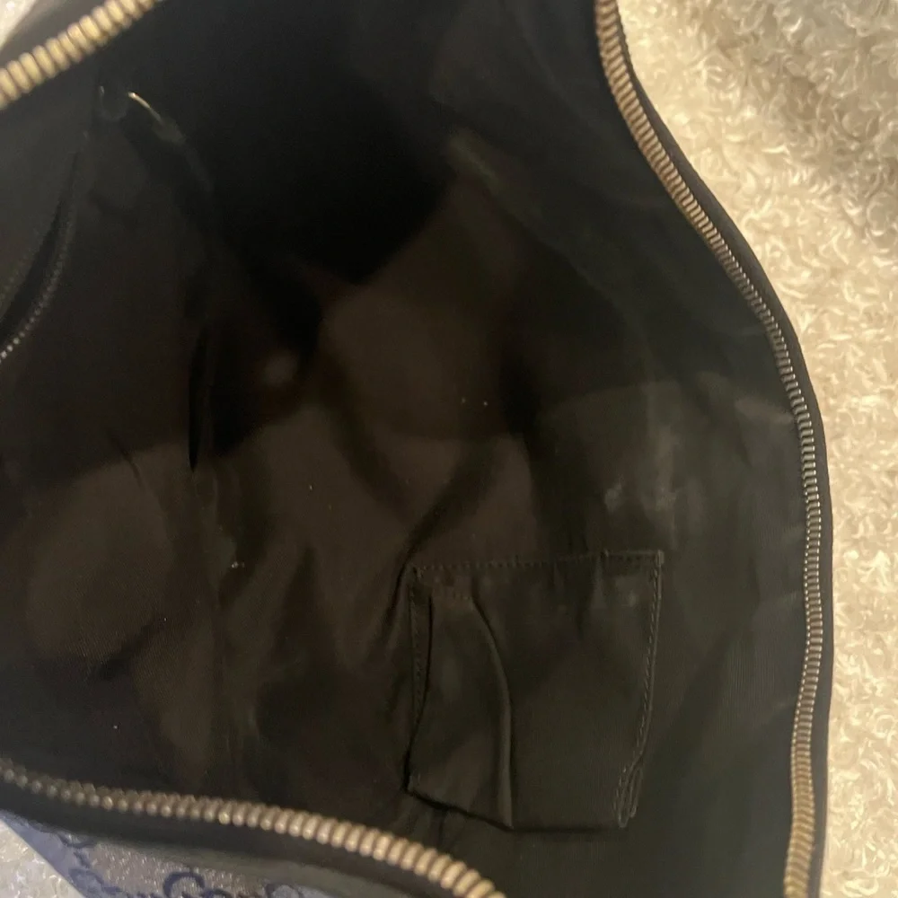 Gucci Navy GG Canvas Web Round Messenger Hobo Bag. - Picture 11 of 14